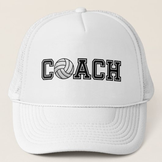 Volleyball Coach Typografie Grafisch trucker Pet (Voorkant)