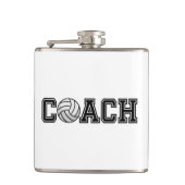 Volleyball Coach Vinyl Wrapped Flask Heupfles (Voorkant)