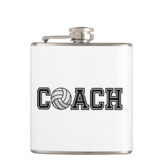 Volleyball Coach Vinyl Wrapped Flask Heupfles