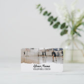 Volleyball Coach Visitekaartje (Staand voorkant)