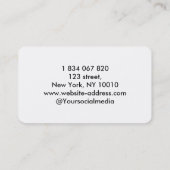 Volleyball Coach Visitekaartje (Achterkant)