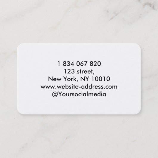 Volleyball Coach Visitekaartje (Achterkant)