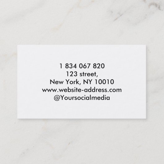 Volleyball Coach Visitekaartje (Achterkant)