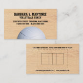 Volleyball Coach Visitekaartje (Voorkant / Achterkant)