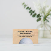 Volleyball Coach Visitekaartje (Staand voorkant)