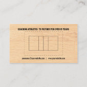 Volleyball Coach Visitekaartje (Achterkant)