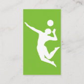 Volleyball Coach-Visitekaartjes Visitekaartje (Achterkant)