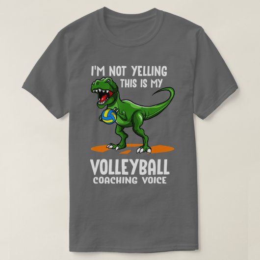 Volleyball Coaching TRexAssistant Coach T-shirt (Design voorkant)