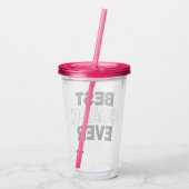 Volleyball Coach's Beste coach ooit sport Acryl Drinkbeker (Achterkant)