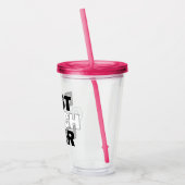 Volleyball Coach's Beste coach ooit sport Acryl Drinkbeker (Links)