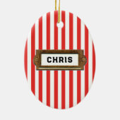 Volleyball Collectible Keramisch Ornament (Achterkant)