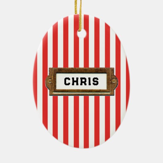 Volleyball Collectible Keramisch Ornament (Achterkant)