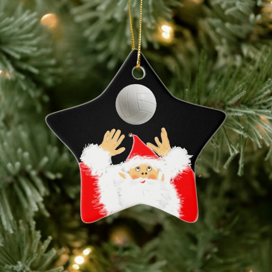 Volleyball Collectible Keramisch Ornament (Boom)