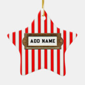 Volleyball Collectible Keramisch Ornament (Achterkant)