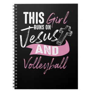 Volleyball Cool Volleyball Vrouwen Funny Teen Girl Notitieboek