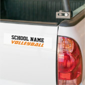 Volleyball - Creëer Uw eigen schoolgeest Bumpersticker (Op Truck)
