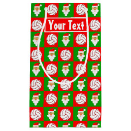 Volleyball Custom Player Name/Text KerstSanta Klein Cadeauzakje