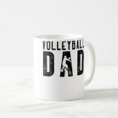 Volleyball Dad For Men Family Matching Funny Volle Koffiemok (Voorkant rechts)