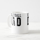 Volleyball Dad For Men Family Matching Funny Volle Koffiemok (Voorkant links)