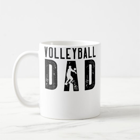 Volleyball Dad For Men Family Matching Funny Volle Koffiemok (Links)