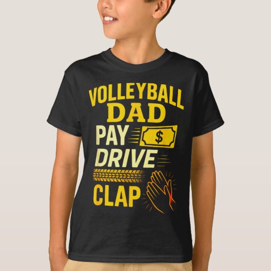 Volleyball Dad - Funny Proud Father Player  T-shirt (Voorkant)
