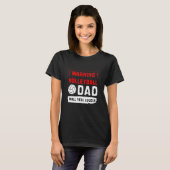 Volleyball Dad Player T-shirt (Voorkant volledig)