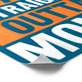 Volleyball Dad Straight Outta Money Funny Srts Par Poster (Hoek)