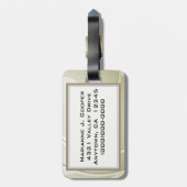 Volleyball Design Bagagelabels (Achterkant verticaal)