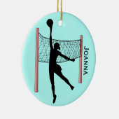 Volleyball Design Ceramic Ornament (Rechts)