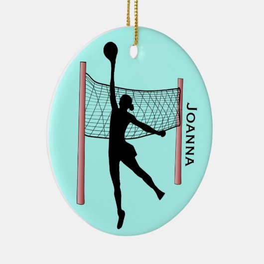 Volleyball Design Ceramic Ornament (Rechts)