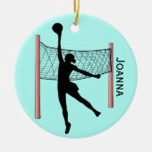 Volleyball Design Ceramic Ornament (Voorkant)