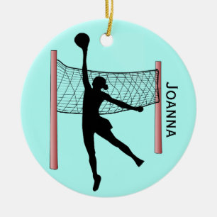Volleyball Design Ceramic Ornament
