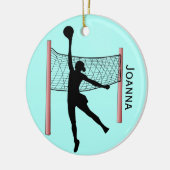 Volleyball Design Ceramic Ornament (Links)