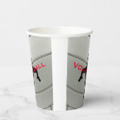 Volleyball Design Cup Papieren Bekers (Links)