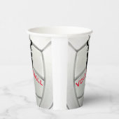 Volleyball Design Cup Papieren Bekers (Rechts)