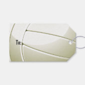 Volleyball Design Gift-Labels Cadeaulabel (Voorkant (Horizontaal))