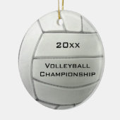 Volleyball Design Round-Ornament Keramisch Ornament (Links)