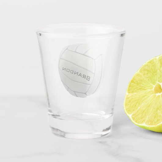 Volleyball Design Shot Glass Shot Glas (Achterkant)
