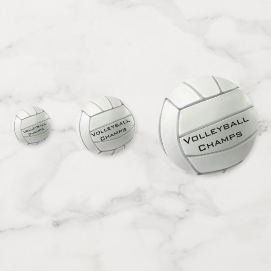 Volleyball Design Table Table Confetti (Voorkanten)