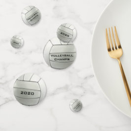Volleyball Design Table Table Confetti
