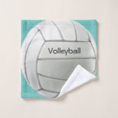 Volleyball Design Towel Set Bad Handdoek (Wasdoekje)