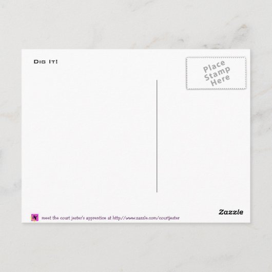 Volleyball dig briefkaart (Achterkant)