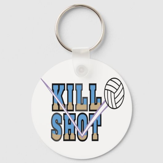 Volleyball: Dood Shot Sleutelhanger (Voorkant)