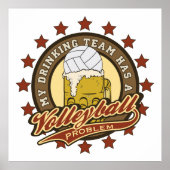 Volleyball Drink team Poster (Voorkant)