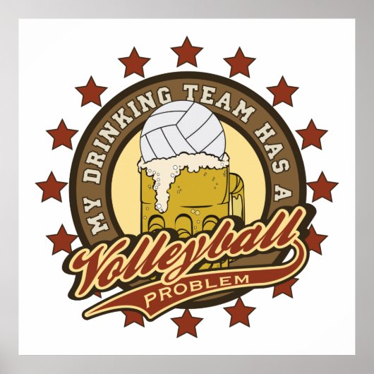 Volleyball Drink team Poster (Voorkant)