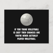 Volleyball Easy Briefkaart (Voorkant)