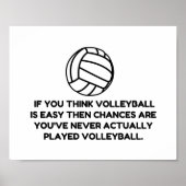 VOLLEYBALL EENVOUDIG POSTER (Voorkant)