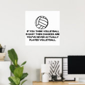VOLLEYBALL EENVOUDIG POSTER (Thuiskantoor)