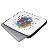 Volleyball Electronics Bag by Emma & Evan Laptop Sleeve (Voorkant onderkant)