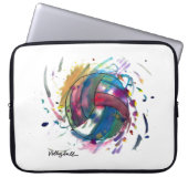 Volleyball Electronics Bag by Emma & Evan Laptop Sleeve (Voorkant)
